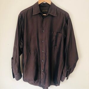 Kilgore Trout Luxe Metallic Sheen Button Up Shirt